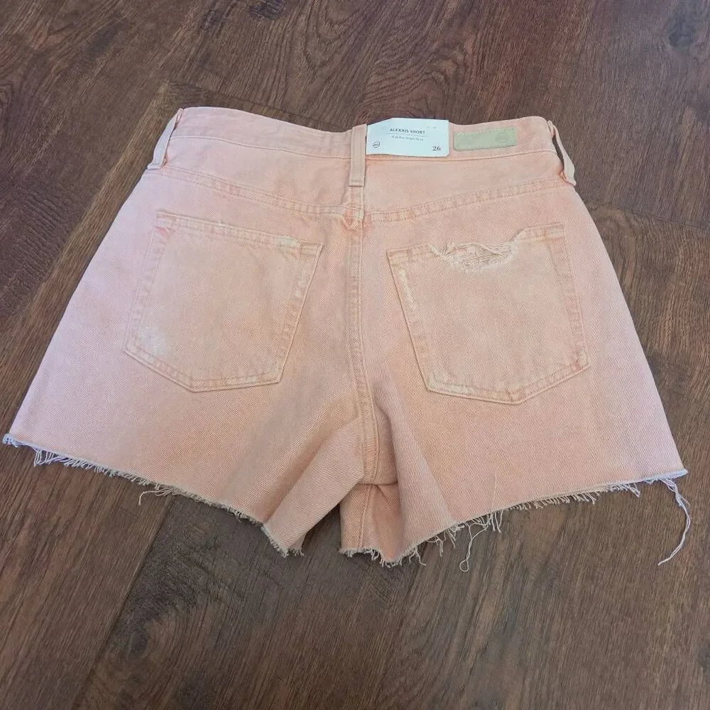 NWT Ag Adriano Goldschmied Alexxis High Rise Shorts